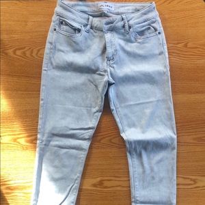 Acid wash skinny jeans